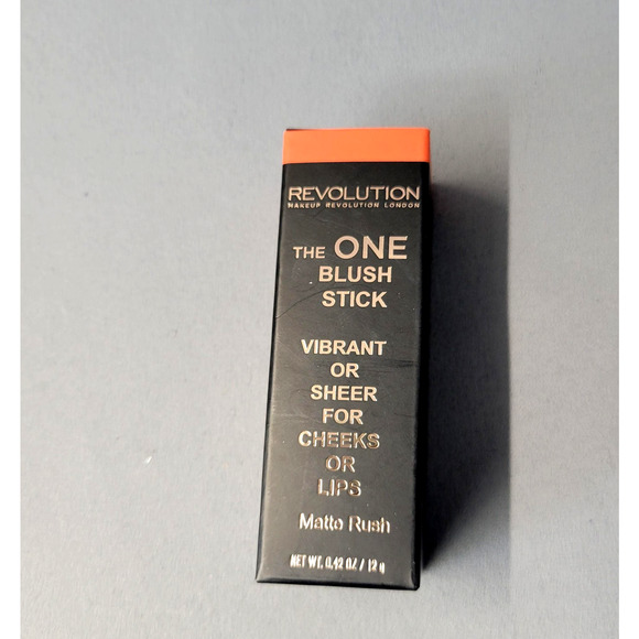 Makeup Revolution The One Blush Stick Matte Rush 0.42 oz Multi-Use Cheeks Lips - Picture 1 of 8